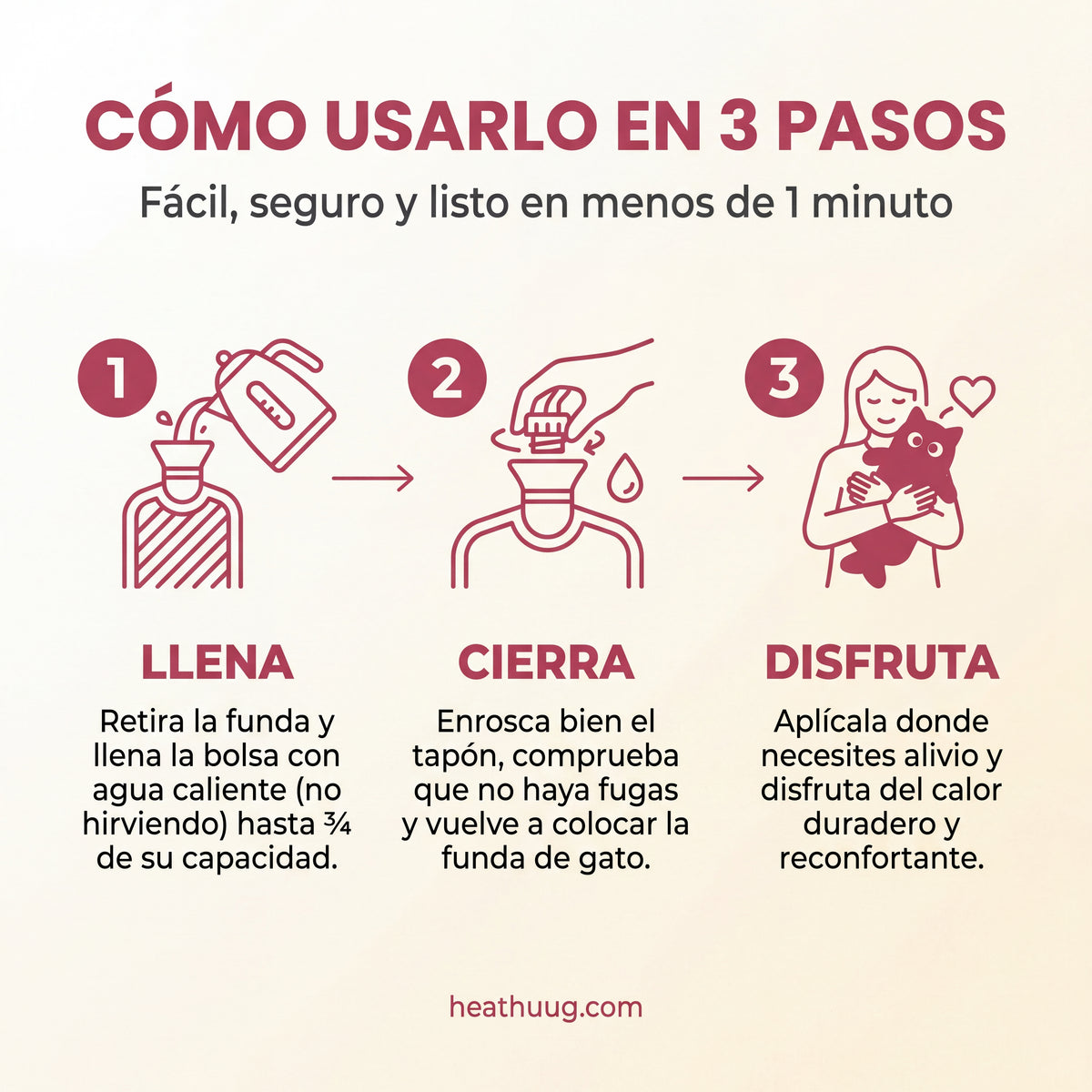 Calor extralargo para el dolor de regla